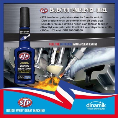 Stp® Diesel Injector Cleaner  Di̇zel Enjektör Temi̇zleyi̇ci̇ 200Ml. STP 302001200
