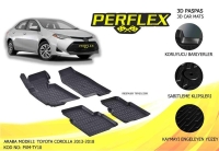 Paspas 3D Havuzlu X-Mat Toyota Corolla 2013-2018 PERFLEX PXM-TY10