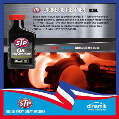 Stp® Oil Treatment Diesel   Dizel Yağ Katkisi 300Ml. STP 302004600