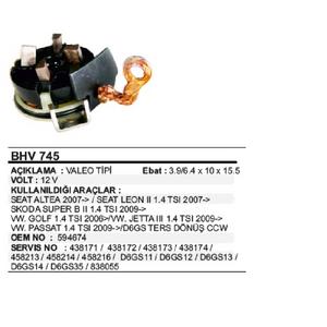 MARŞ KÖMÜRÜ YUV. PSX-166-167/SEAT AUDİ SKODA PEUGEOT TERS DÖNÜŞ / D6GS11 MARŞLARDA VERT-BHV745