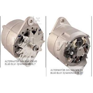 ALTER. 24V.80A BOSCH TIPI VOLVO FH12/FH16 BL60/BL61 0 120 468 093 / 0 120 469 018 / 11.204.154 / 11170011 / 317821 / 3963143 93-> KASNAKSIZ ALT12596 WUT.1101.0358