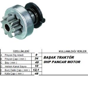 MARŞ DİŞLİSİ 9D BAŞAK TRAKTÖR 9HP PANCAR MOTOR FERRARİ TRAKTÖR 74931