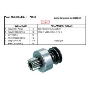 MARŞ DİŞLİSİ 10D DELCO TİPİ (1194) 28MT BMC PROF. 620-DYNAPAC-HYSTER GENERAL MOTOR-JOHN DEERE 12 KANAL 74950