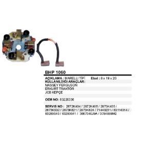 MARŞ KÖMÜR YUV.>KARSAN BOXER/FİAT DUCATO (REDÜKTÖRLÜ 2.6 KW ) MF PERKINS/ERKUNT TRAKTÖR/JCB İŞ MAKİNASI KEPÇE VERT-BHP1060