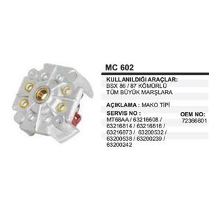 MARŞ ARKA KAP. BSX86/87 KÖMÜRLÜ MAK602 DODO-1028303