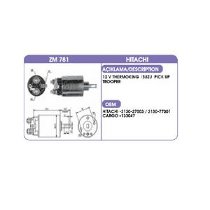 MARŞ OTOM. 12 V HİTACHİ TİPİ ISUZU PİCK-UP THERMOKİNG ZM-781