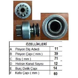 MARŞ DİŞLİSİ 11D ISKRA TİP ERKUNT TRAKTÖR 74999