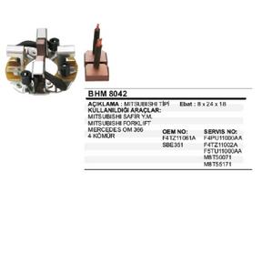 MARŞ KÖMÜR YUV. 12V MITSUBISHI SAFIR, FORKLIFT YM, MERCEDES EM 366 VERT-BHM8042