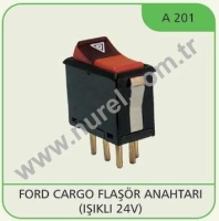 Flasor Anahtari (Isikli - 24V) - Ford Cargo NUREL A 201