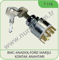 Marsli Kontak Anahtari - Bmc / Anadol / Ford NUREL T 118