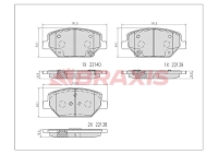 Ön Fren Balatasi 17 Inc Opel Insignia B 17> BRAXIS AB0608