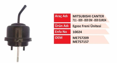 Egzoz Fren Unitesi Mitsubishi Fuso 711 839 859 Euro 4 ENFA 10024