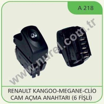 Cam Acma Kapama Anahtari Kangoo Megane Clio (Pin 6) NUREL A 218