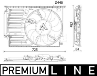 Radyator Fani Premium Line Bmw F45 F48 Mini F56 MAHLE CFF 547 000P