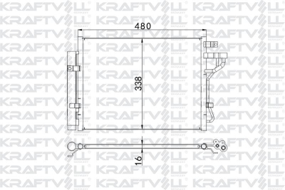 Klima Radyatoru Kia Picanto 2011-> (475×348×16) KRAFTVOLL 08060052