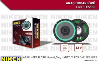 Arac Hoparloru 16Cm 6.5Inc /Adet NIKEN 031 001 01 03