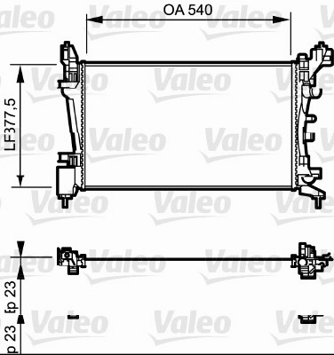 Motor Radyatoru Corsa D 1,0 / 1,2 / 1,4 06> | VALEO 735097 | OEM 1300279 1300279 55701408 1300340 55701408 1300340