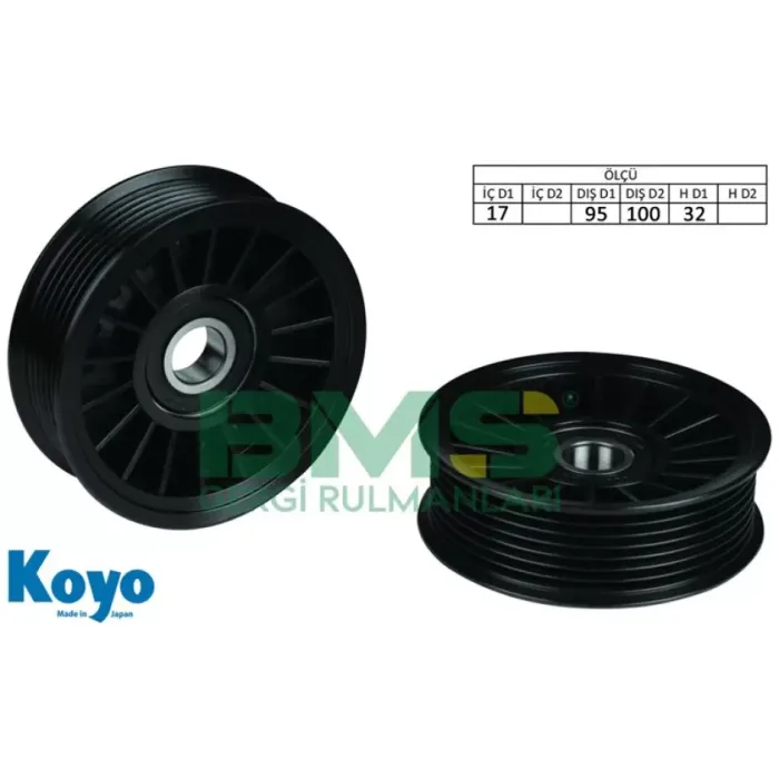 Alternator Gergi Rulmani 17×95 / 100×32 7 Pk Plastik (Plastic) Range Rover 4.0 4.6 | BMS 313 | OEM ERR3562