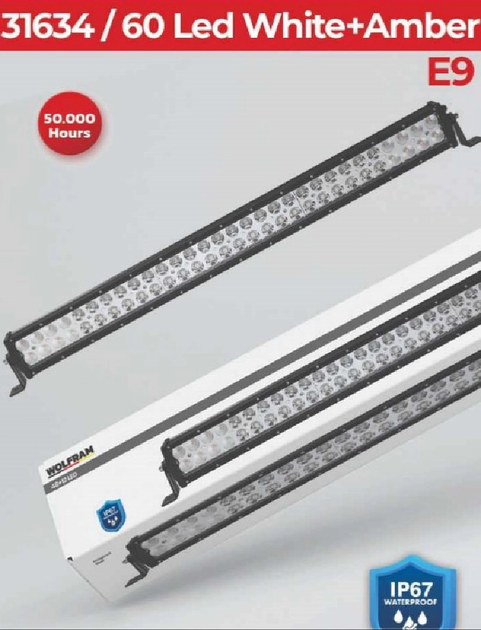 LED Bar Offroad Beyaz ve Sarı 7 Fonksiyonlu 81 900 E9 Belgeli | OEM 31634