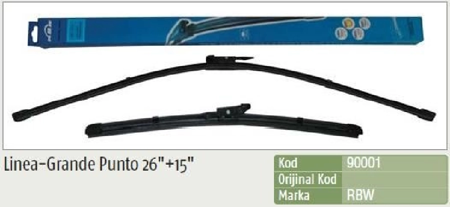 Silgi Paleti (2 Adet) 380 ve 650mm MUZ2 - Grande Punto (2005 ve sonrası ) Linea (2007 ve sonrası ) Punto Evo (2009 ve sonrası ) Punto | OEM INW018051