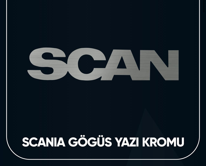 Scanıa Göğüs Yazı Büyük Nikelajı