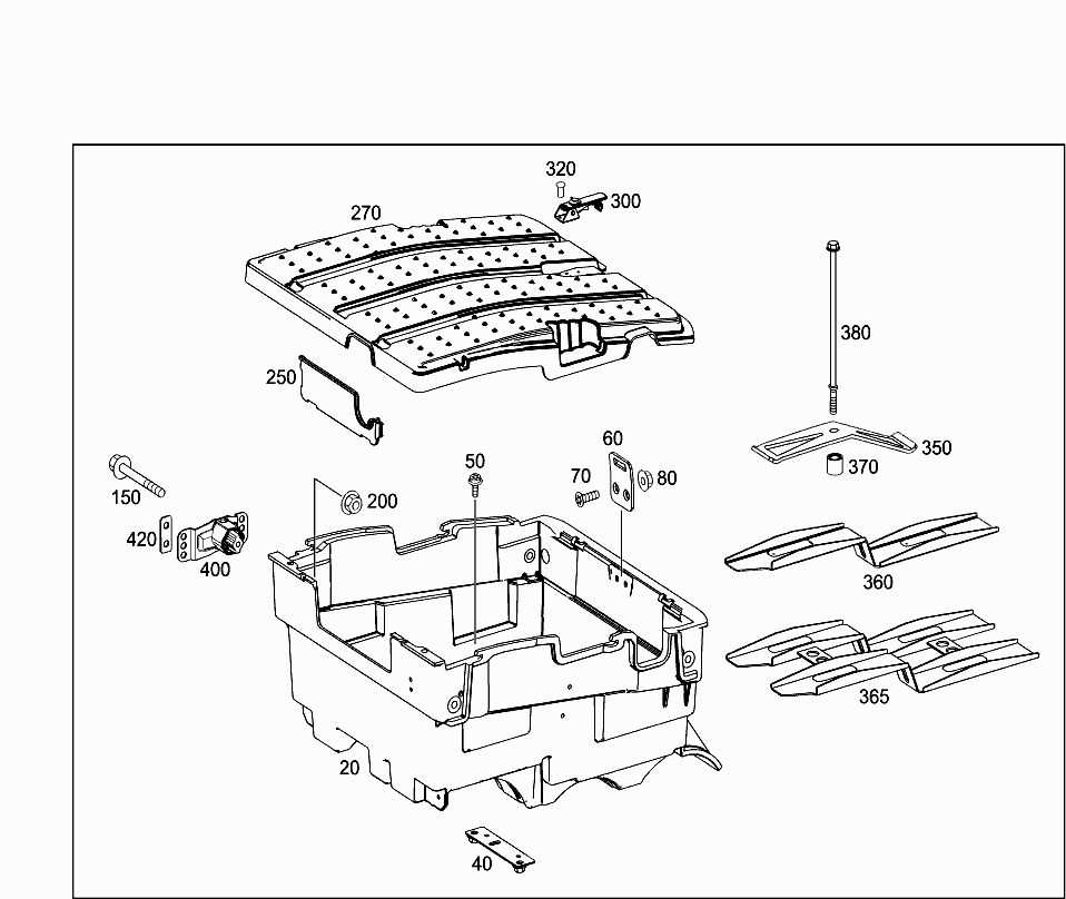 Akü Bağlantı Sacı Alt Çift Actros (MP1,MP2,MP3,MP4,MP5,MP6) | OEM 9605400419