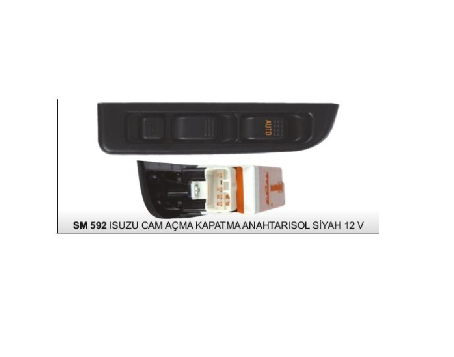 Cam Anahtarı Npr Sol Çiftli 12V Siyah AN1932B | OEM SM592
