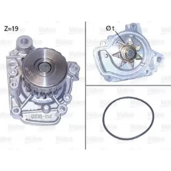 Devirdaim Honda Civic 1.4 1.6 01>06 | VALEO 506811 | OEM 19200PLMA01