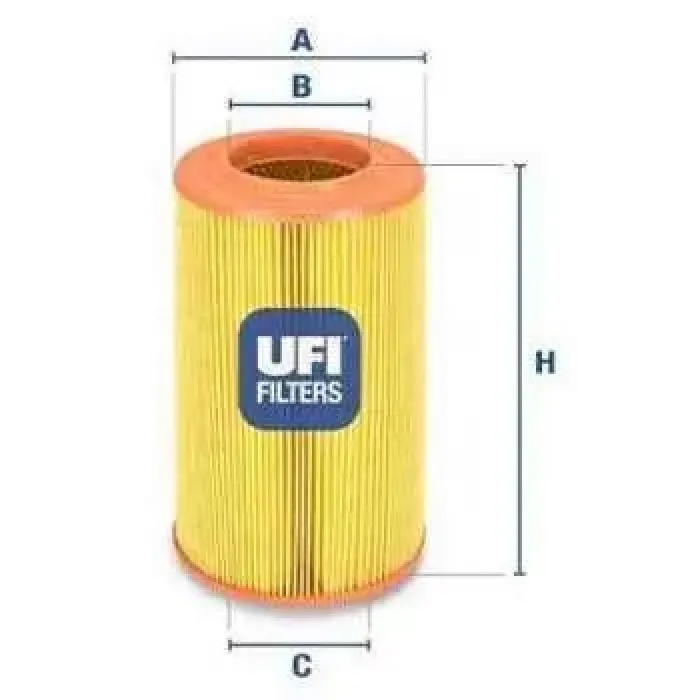 Hava Filtresi Ducato 2.2JTD 100BG 2006> Boxer 3 Jumper 3 22DT Puma 2.2HDI 06> | UFI 27.628.00 | OEM 1444QV 1444SQ 1606402680
