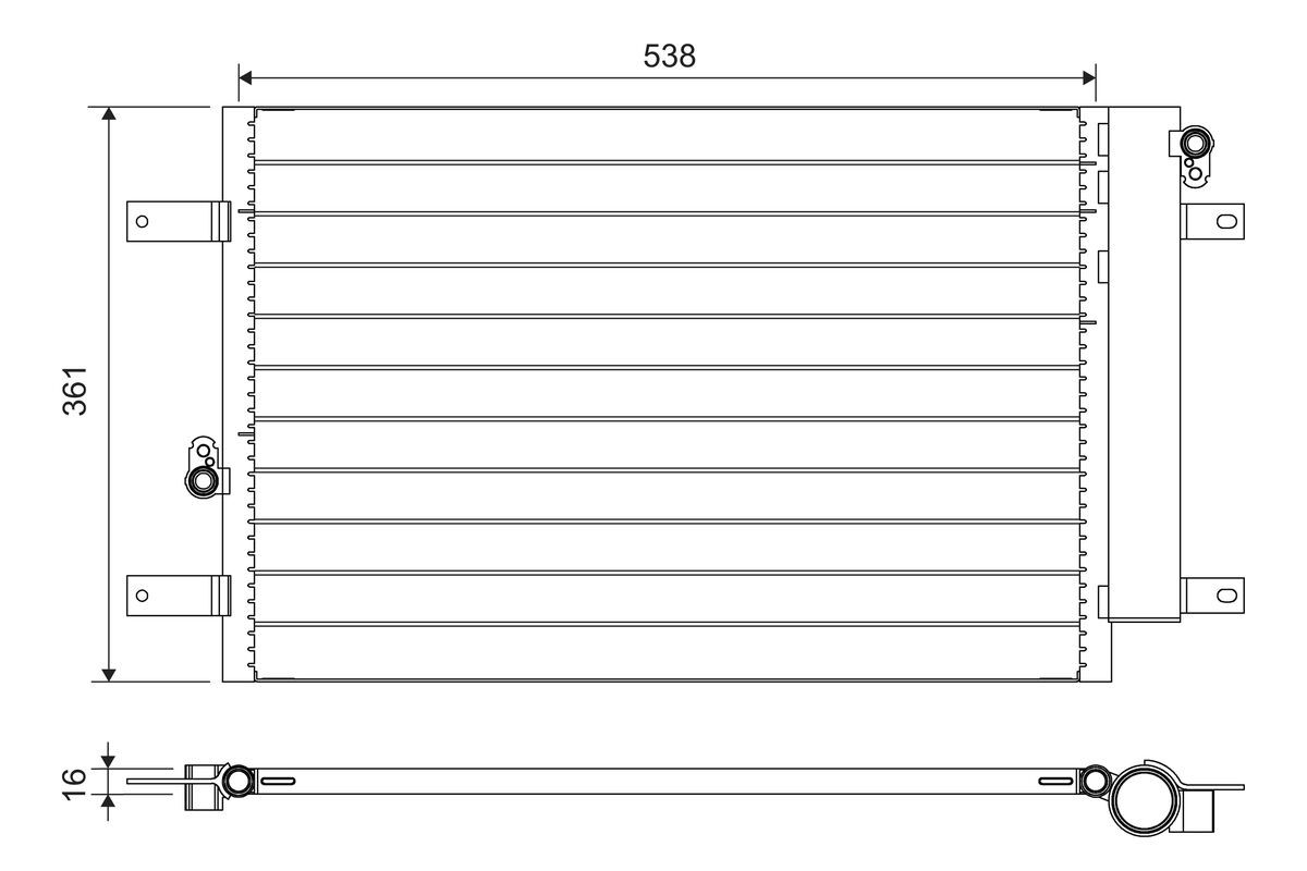 Kondenser Ford Galaxy / Vw Sharan | VALEO 818004