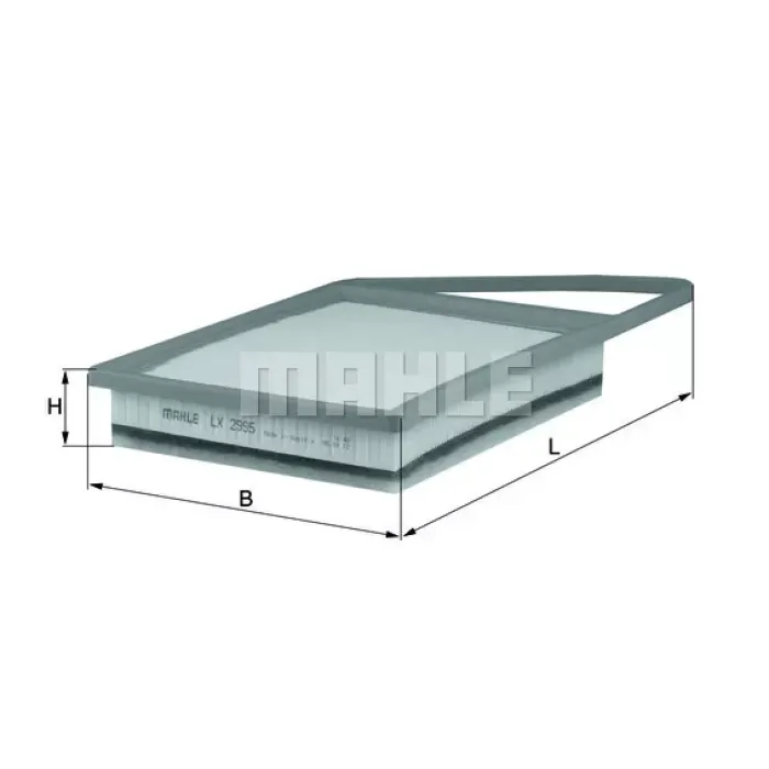Hava Filtresi P208 P308 3008 P508 5008 P207 Partner Tepe Berlingo 3 C3 Picasso C3 3 DS3 DS5 C4 2 DS4 C5 3 P301 C Elysee DV6DTED DV6C / DV4C (1,6HDI / 1,4HDI) | MAHLE LX2995