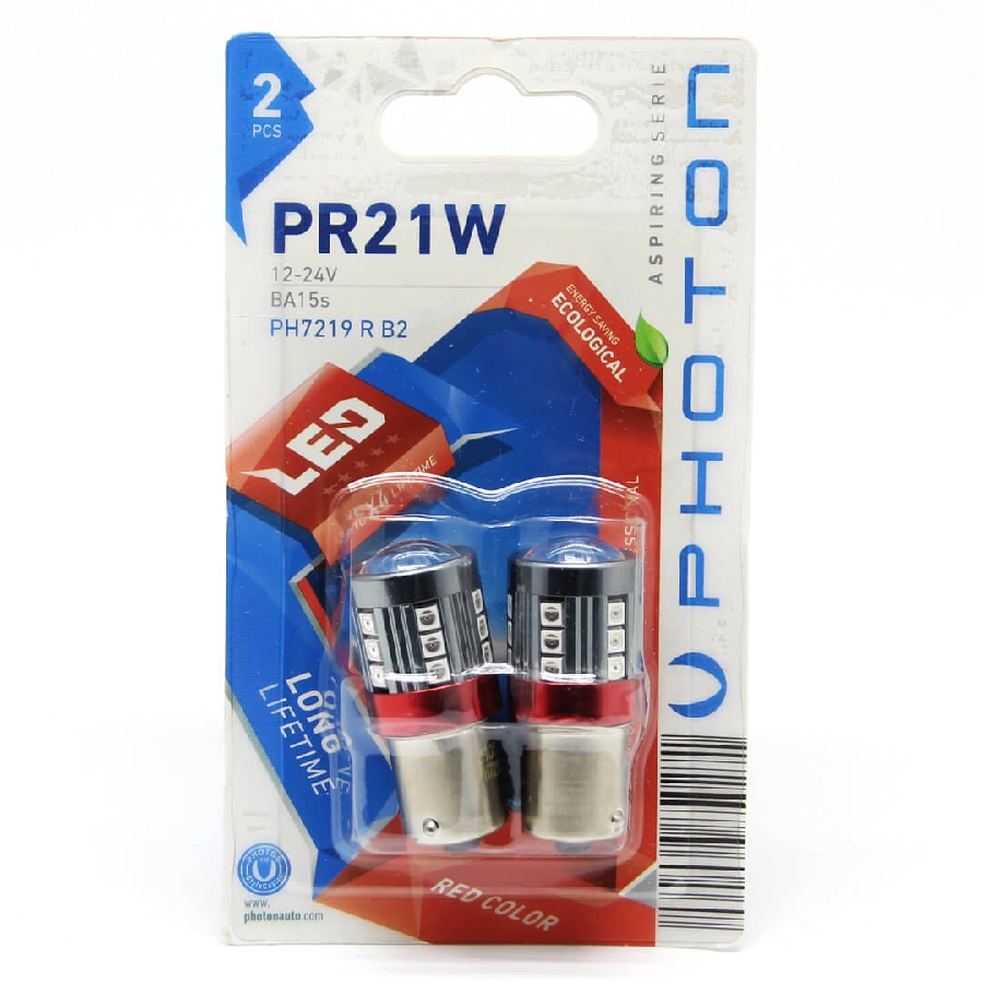 Ampul P21W Red 93 LED (2'Lİ Blister) | OEM PH7219RB2