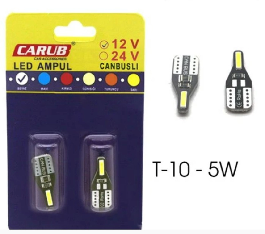 Ampul 12V T10 5W Yeni Nesil Beyaz CANBUS | OEM BR0403069