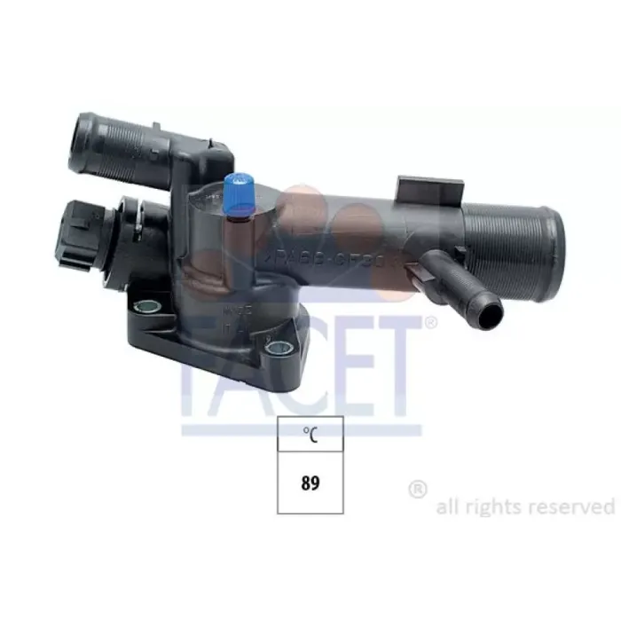 Termostat 89°C° Clio Micra Note 1.5DCI Kangoo Megane Logan 1,5 Dci | FACET 7.8707 | OEM 1769084A10
