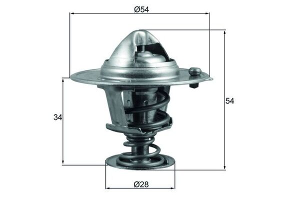 Termostat Hyundai Elantra 1.8 Cvvt 11 I40 2.0 Cvvt 11 Matrix 1.6 (01 11) | MAHLE TX20688D | OEM 255002E000