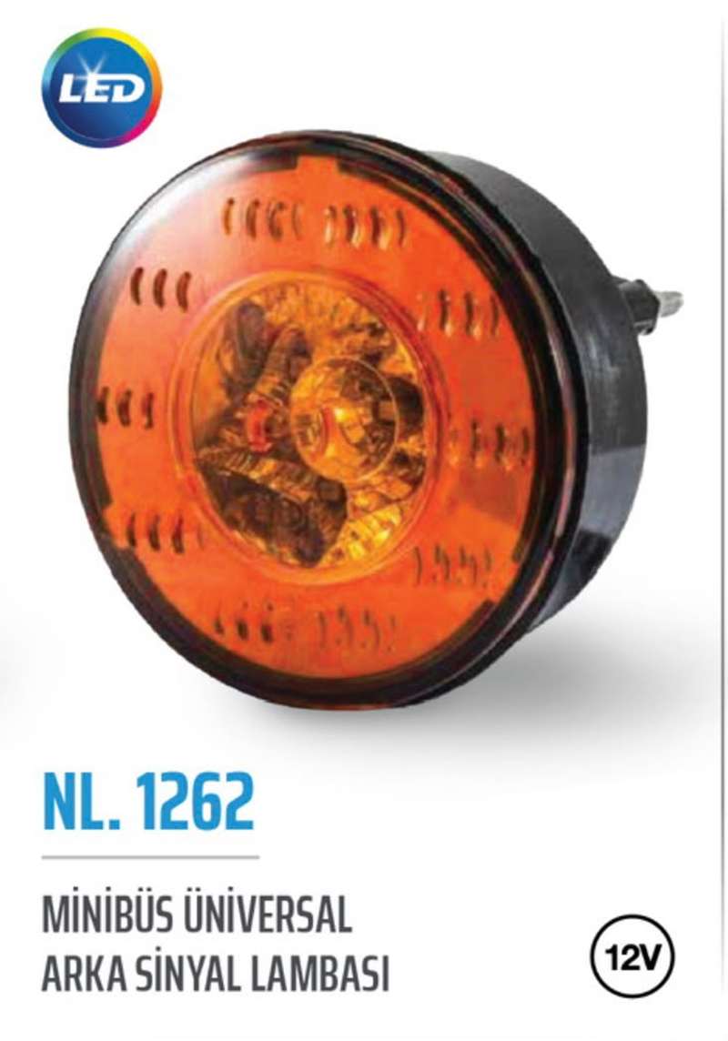 Minibüs Üniversal Arka Sinyal Labası 12VOLT