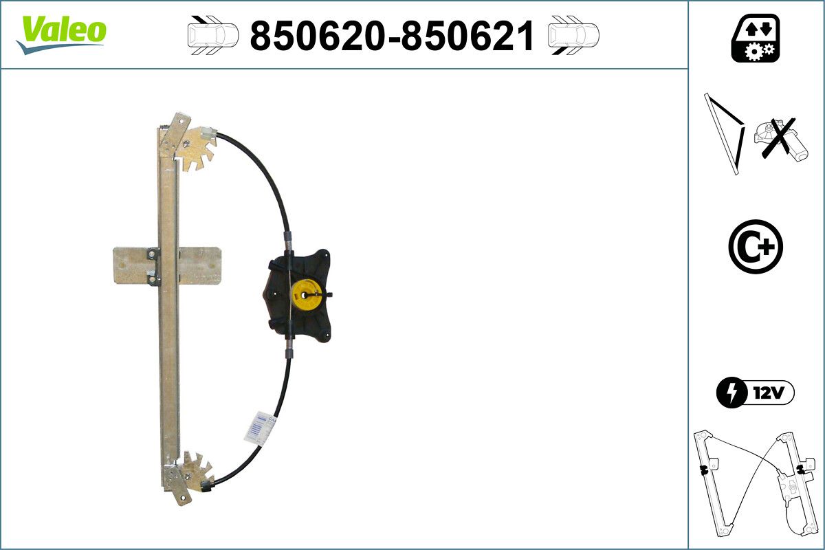 Cam Mekanizmasi (Arka) / (Sag) Audi A3 | VALEO 850621 | OEM 8P4839462A