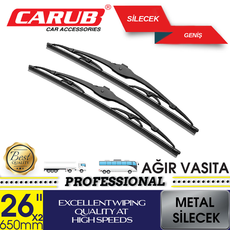 Carub 600MM Euro Silgi Sürürgesi Geniş Kanca