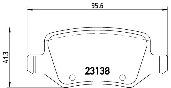Fren Balatasi Arka W168 97>04 W169 04>12 W245 08>11 Vaneo 414 02>05 | BREMBO P50090 | OEM A1684200420