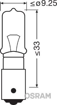 12V 21W Halogen Park Ampulu H21 (53 Tipi) | OSRAM 64136