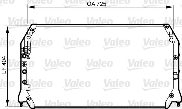 Klima Radyatoru Toyota Camry 2.2 3.0 96>01 | VALEO 814247 | OEM 8846006061
