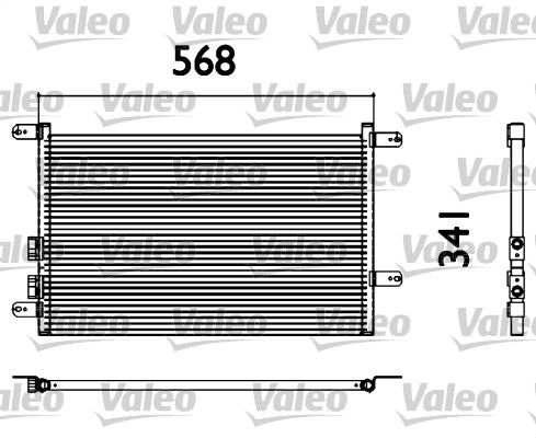 Kondenser Alfa Romeo 156 | VALEO 817527 | OEM 0046842842 0060628820 46790658