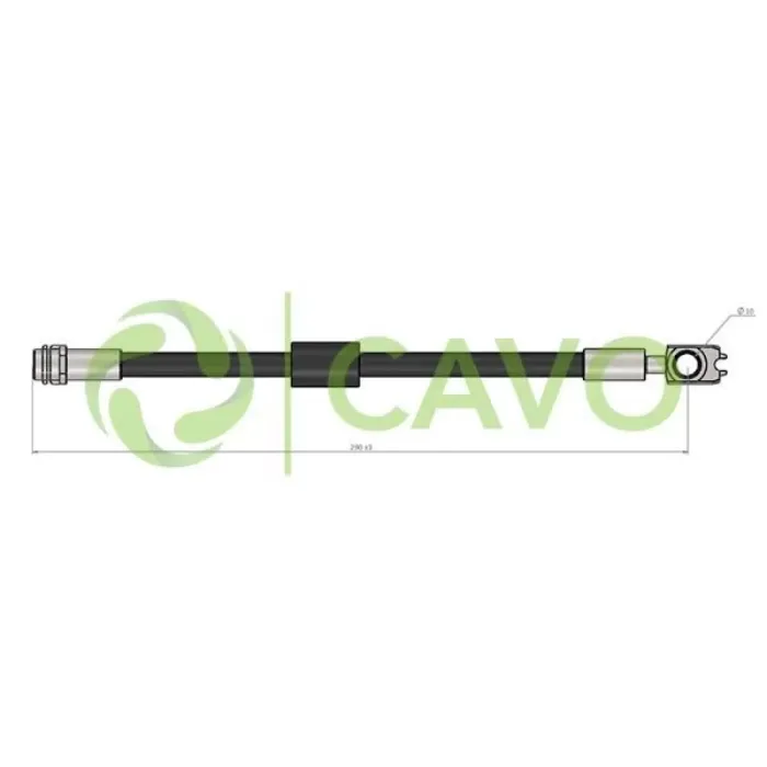 Arka Fren Hortumu Passat 97>05 | CAVO C900 627A | OEM 3B7611775