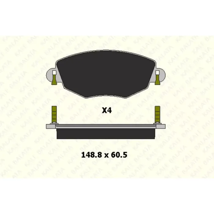 On Fren Balatasi Mondeo 3 00>07 Jaguar 10 Type 04>09 | KALE B 23279 185 14 ANS | OEM 1S7J 2K021 AD 1783849