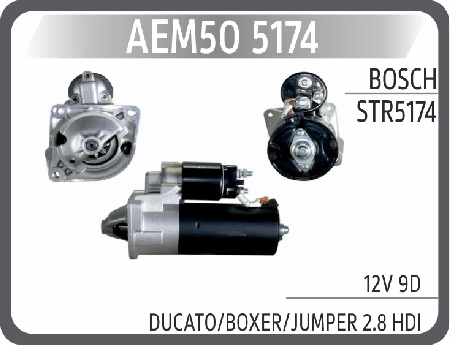 Mars Motoru Ducato, Boxer, Jumper 2.8 HDI 12V 9D STR5174 | OEM AEM505174