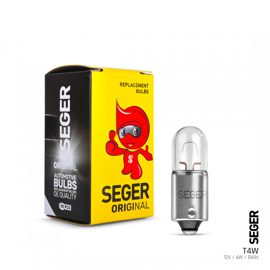 Halojen Ampul T4W 12V 4W BA9S Std. Repl. | SEGER 209250