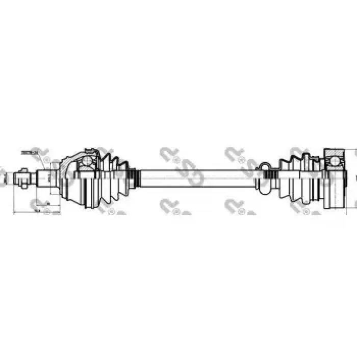On Aks Sol A3 Leon Toledo Octavia Bora Golf New Beetle 1,9TDI 96>06 | GSP 203006 | OEM 1J0407451 1J0407271H 1J0407271FN
