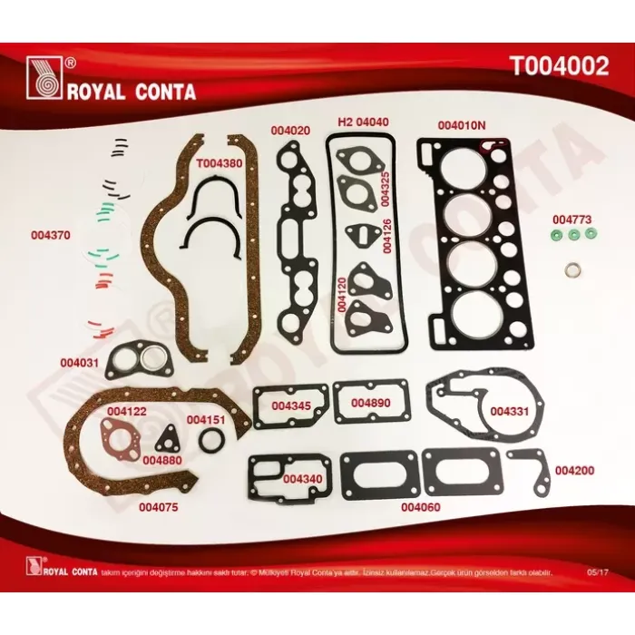 Motor Takim Contasi Kecesiz R12 1,3 | ROYAL T004002 | OEM 7701452153