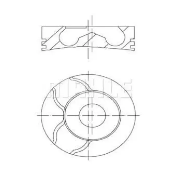 Motor Piston Segman (0,40) Ducato 3 Iveco Daily Karsan Jest 2,3JTD C13 F1A EURO5 Motor 11>14 | MAHLE 007PI00170002 | OEM 500055511 1017002AA 8770679