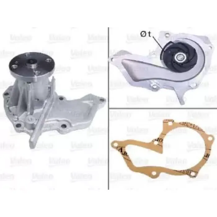 Devirdaim Su Pompasi Mazda 121 Mazda II Fiesta 1,2 / 1,4 Zetec Focus 1,6 Zetec Fusion 1,4 Zetec Volvo S40 V50 1,25 / 1,4 / 1,6 03> | VALEO 506472 | OEM 96MX8591AA